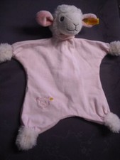 Schmusetuch Lämmchen Schaf  "Träum süß Lamm" von Steiff, rosa