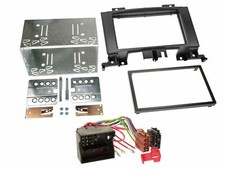 Einbauset Doppel DIN Autoradio für Mercedes Sprinter ab 06 W906 VW Crafter schwa
