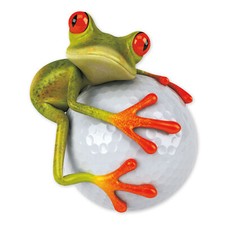 Sticker Frosch Golfball 14 x