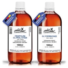 1000 ml Glycerin + 1000 ml Propylenglykol  Fast-X-Qualität