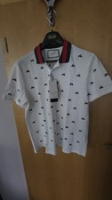 Gucci white polo shirt XL