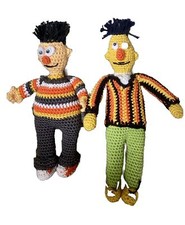 Amigurumi-Puppe-Sesamstraße – Ernie und Bert – ￼Comic- – Spielzeug
