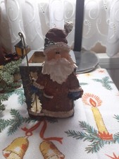Teelichthalter aus Keramik Nikolaus Laterne, Weihnacht Deco, Tischdeko.