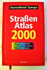 Straßenatlas 2000 Deutschland Europa Serges Medien 780 Seiten Neu Selten Rar 