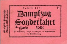Dampfzug Sonderfahrtsticket