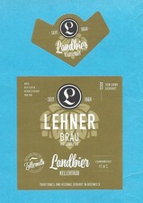 1 BIERETIKETT MARKE LEHNER DES