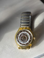 original Swatch Armbanduhr Automatic „Serti Misterieux“ - Farbe: gold
