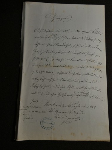 Historisches dokument 1877 - dokument,