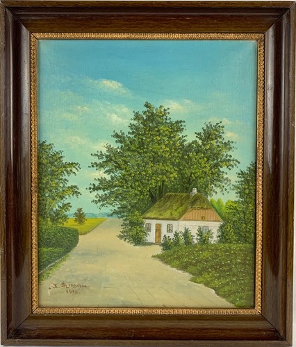 ölbild antik 1914 kleines - Ölbild,