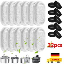 32 Ersatzfilter Filter für Trinkbrunnen Wasserspender Katzenbrunnen Katzen Hunde