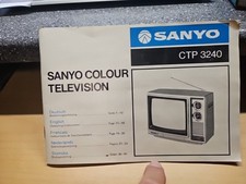 K16: Bedienungsanleitung Sanyo colour television  CTP 3240 - antik vintage