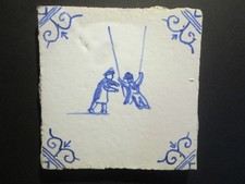 Antike holländische Fliese