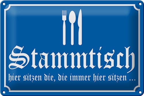 Schild blech 30x20cm made in - -,