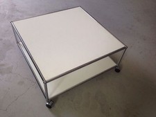 USM Haller Rolltisch 75/75, weiss, Sehr selten, MwSt
