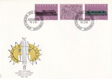 SCHWEIZ FDC 18.02.1982, Mi 1214-1215 Gotthard Bahn