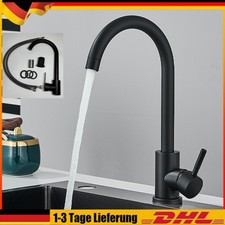 Schwarz Küchenarmatur Wasserhahn Küche Einhand Mischbatterie Spültischarmatur