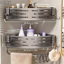 Raptor 2er Set Duschregal