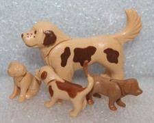 Playmobil Tiere "   Hund mit 3 Welpen   " Zoo Tierpark  Bauernhof Meer  TOP