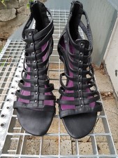 Marco Tozzi  - schwarze gothic Riemchen Sandalen  Sommer Stiefel Gr. 40