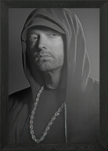 Eminem portrait gerahmtes - eminem,