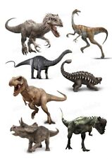 Dinosaurier Tortenaufleger Party Deko Geschenk Geburtstag Jurassic Rex essbar