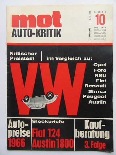 Mot auto kritik 1966 - kritik, 10/1966