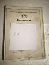 DDR Anhänger Brief HP