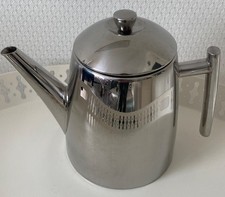 Teekanne, Edelstahl Teekanne moderne Teekanne, robuste Teekanne aus Edelstahl