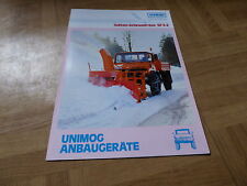 Prospekt zu der Schmidt Seiten-Schneefräse SF 3-Z für den Unimog