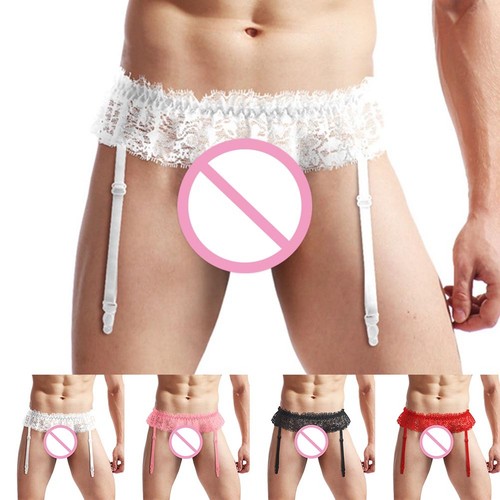 Herren spitze strumpfband - herren,