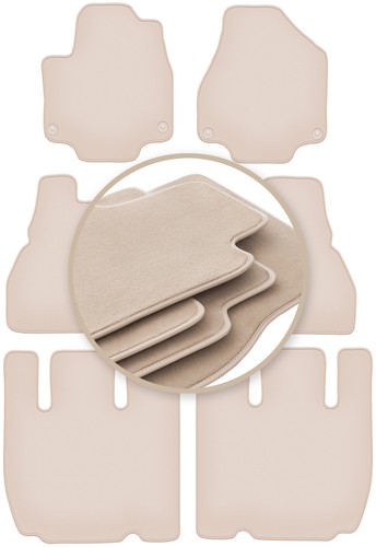 Premium beige fußmatten - premium,