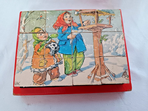 Altes würfelblockpuzzle - altes,