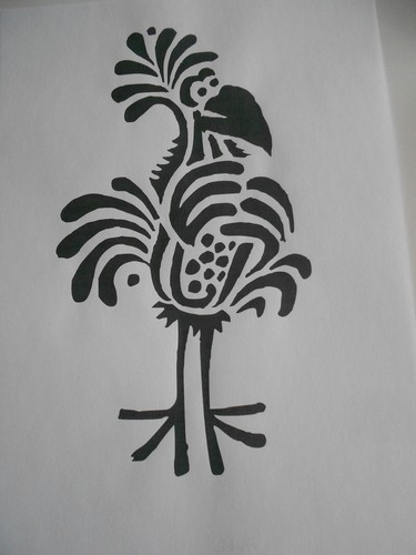 Schablone vogel2 auf - schablone, a4