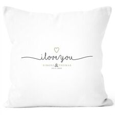 Kissen-Bezug "I love you" mit