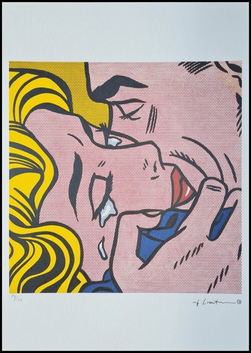Roy lichtenstein kiss - roy, *