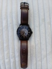 Fossil TOWNSMAN Uhr Herrenuhr ME3155 2x getragen Lederarmband Braun kl.Abrieb