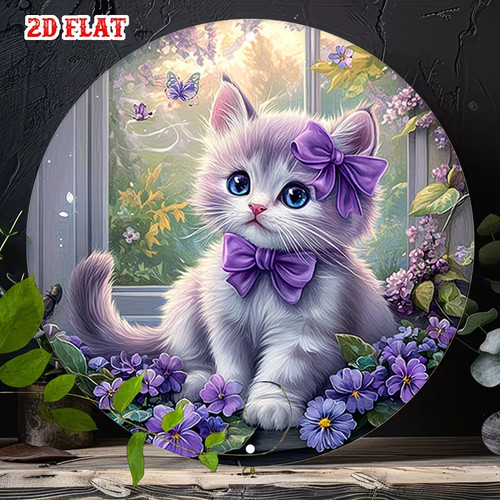 Katze blume lila - katze,