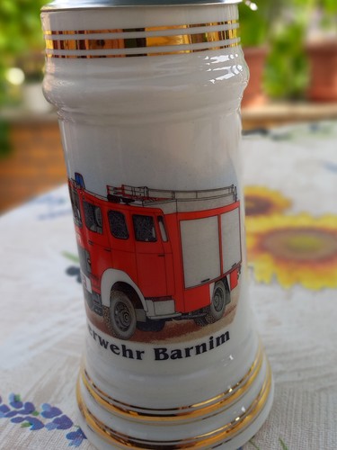 Feuerwehr bierkrug barnim mit - feuerwehr,