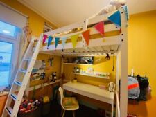 IKEA Hochbett, weiß gebeizt, 120x200 cm