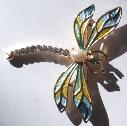 Brosche libelle kristall - libelle,
