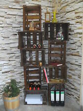 !TOP 3-er WEINKISTE WEINREGAL FLASCHENREGAL WEINFASS HOLZREGAL GESCHENK KISTE !!