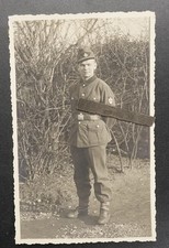 Foto Wk2 Portrait RAD Soldat 214 4 Regiment Uniform Junge Mütze Koppel Schuhe Pk