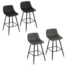 1/2/4/6er Barhocker Samt