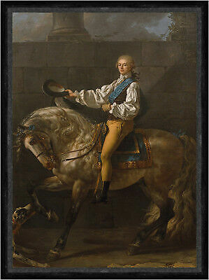 Equestrian portrait - , of