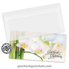 Gutscheinkarten "DINlang" mit