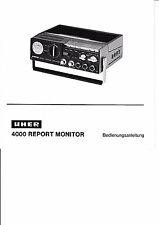 Bedienungsanleitung für Uher