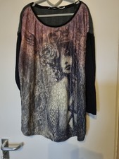 Pullover Mat Fashion Mode Für Übergröße  Gr.L Spitze Unterlegt Long Pulli.