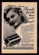 3w7865/ Alte Reklame von 1950 – PALMOLIVE – Mehr als Seife...