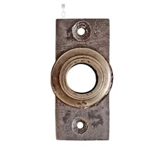 Türdrücker Rosette antik Stahl auf Messing alt 15.5mm