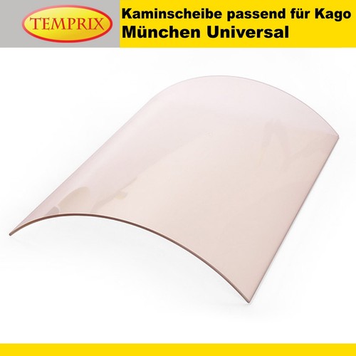 Kaminglas gebogen für kago - gebogen,